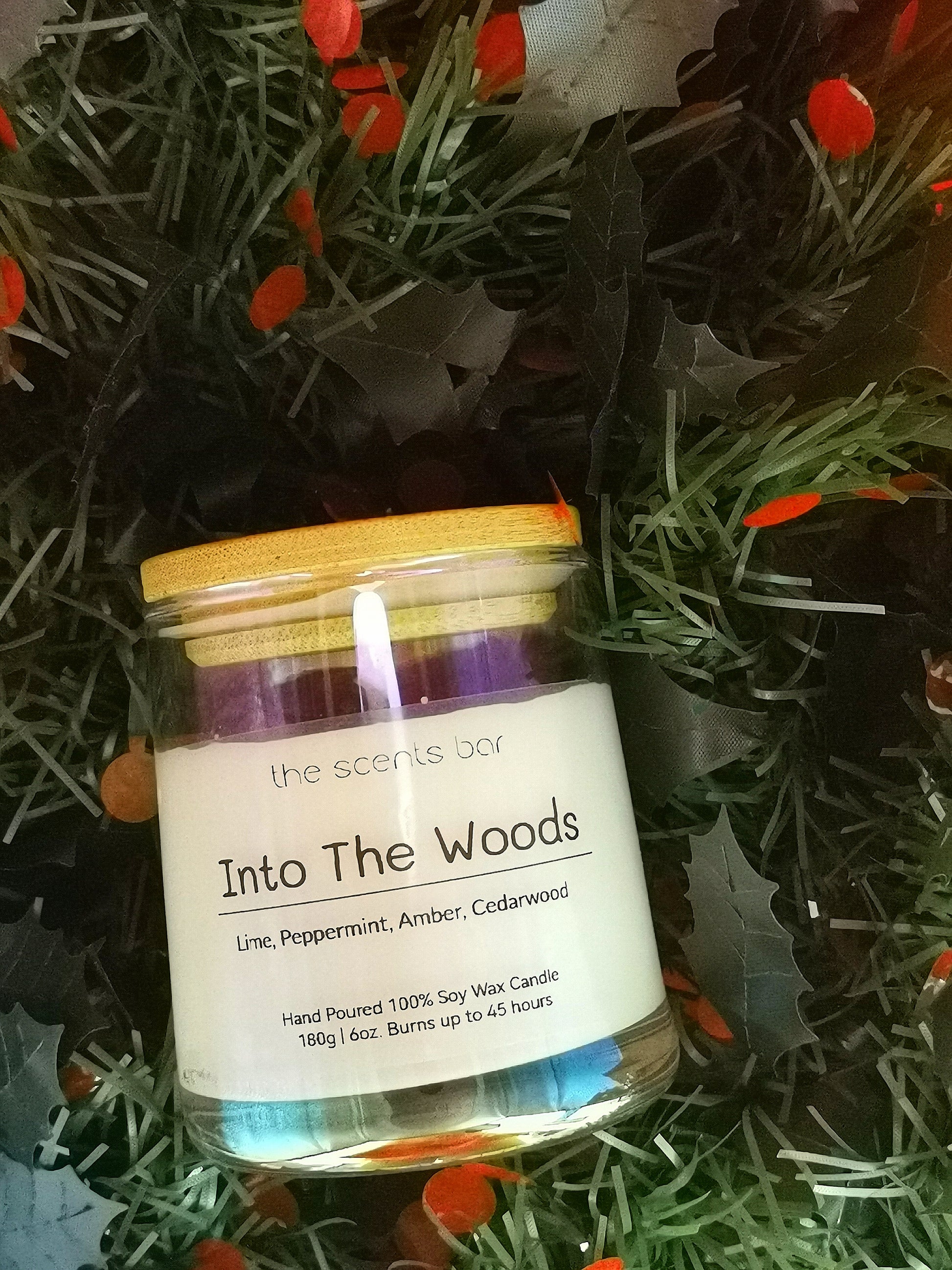 Into the Woods  Wood candles, Pearl candle, Balsam